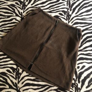 Brown and black skirt